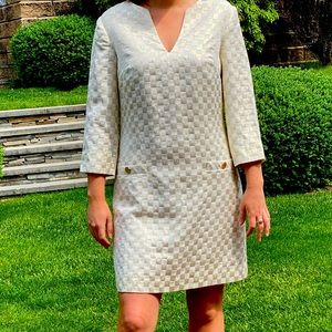 Lilly Pulitzer Gold Check Dress